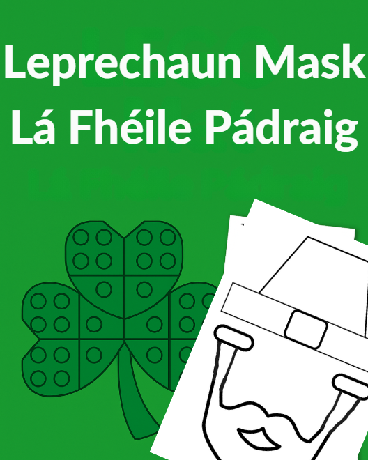 Leprechaun Masks – Printable Craft (Gaeilge | Infants Resource)