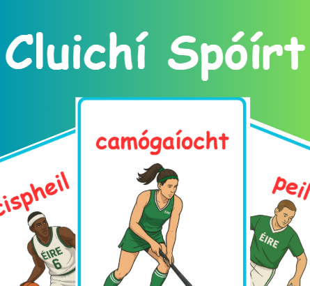 Cluichí Spóirt – Irish Sports Posters Pack (As Gaeilge)